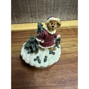 Boyds Bear "S. Kringlebear" Large Candle Topper In Box